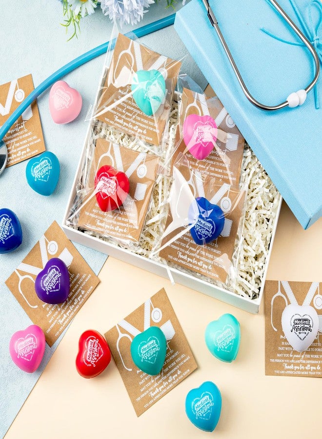 Arrowbash 20 Sets Valentine Medical Assistant Gifts Bulk 2025 Heart Stress Balls Ma Appreciation Gifts for Women Inspirational Squeeze Ball for Medical Assistant Coworker Team Birthday Party Gift - Image 4